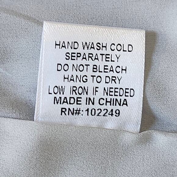 Skies Are Blue Floral Print Ruffled Tiered Long Sleeve Mini Dress Size Medium - Picture 8 of 11